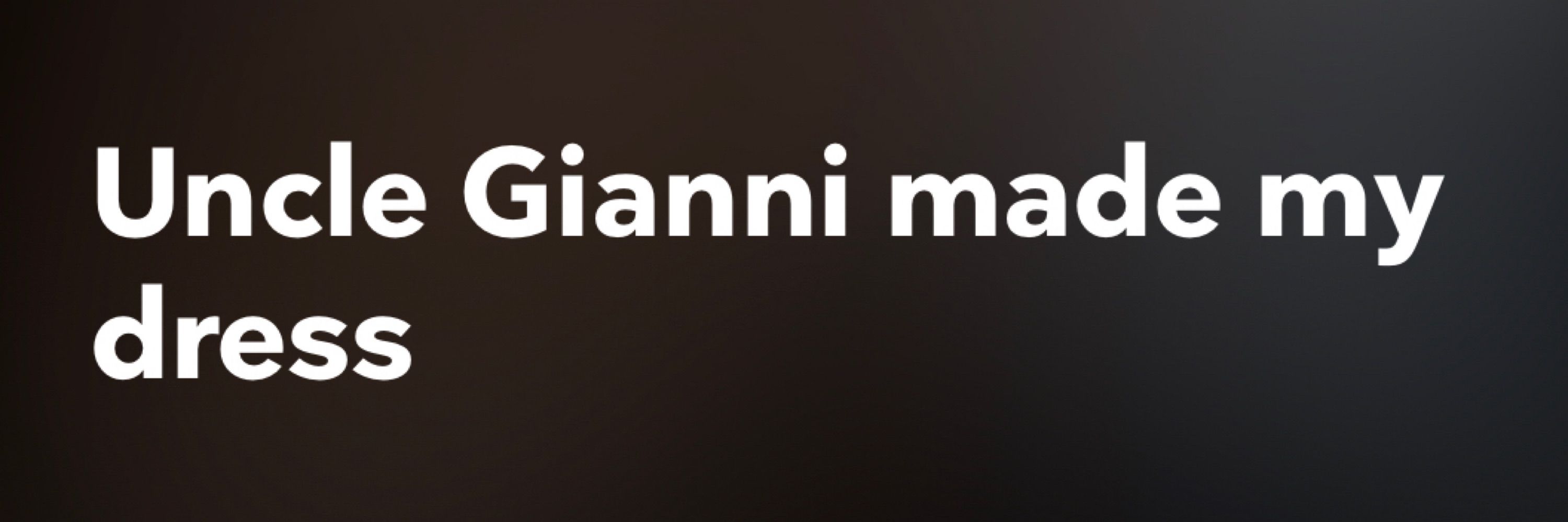 Uncle Gianni