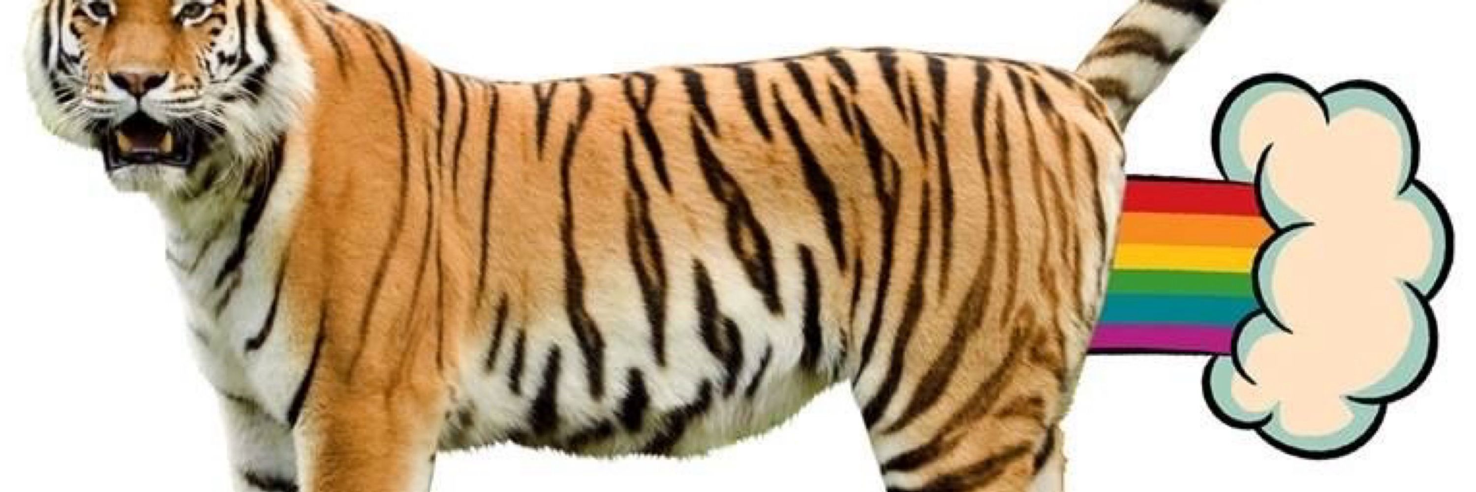 Tigresa voadora gigante surreal
