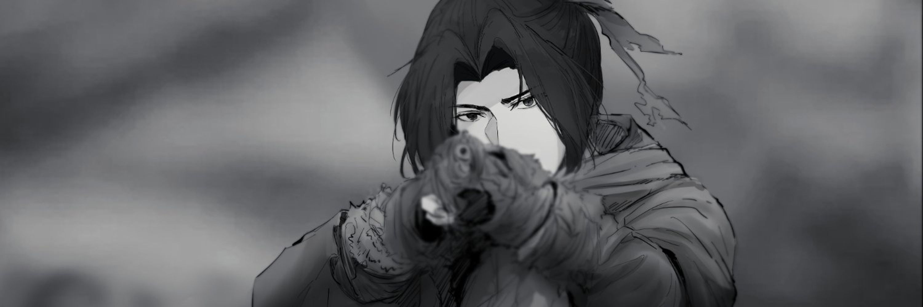 끩