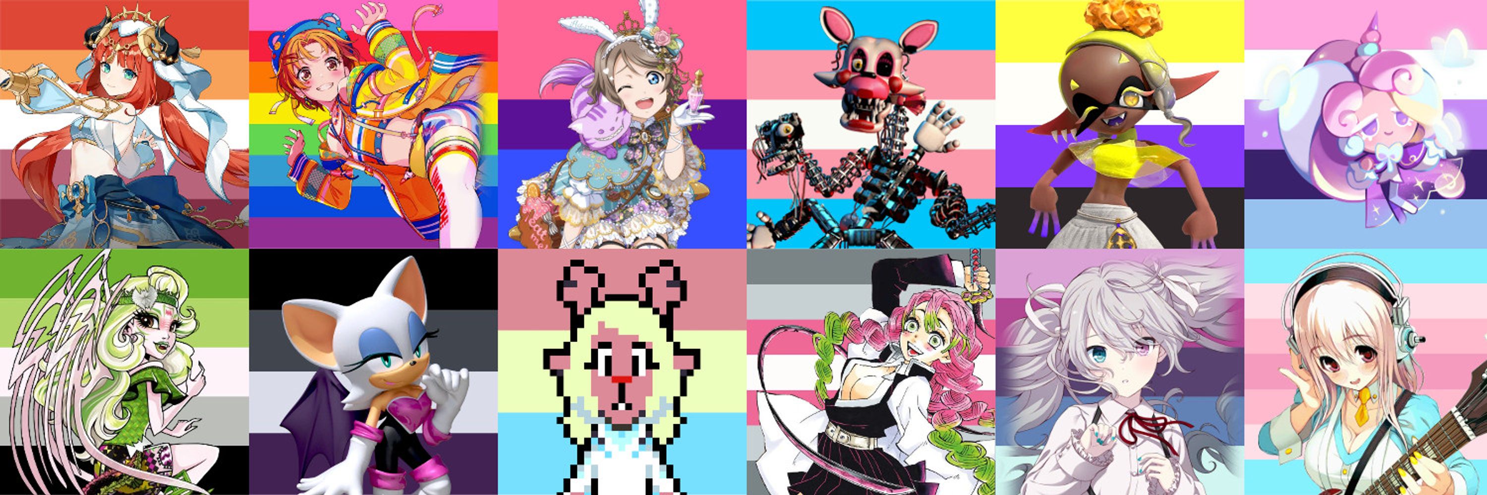 pride characters 🏳️‍🌈