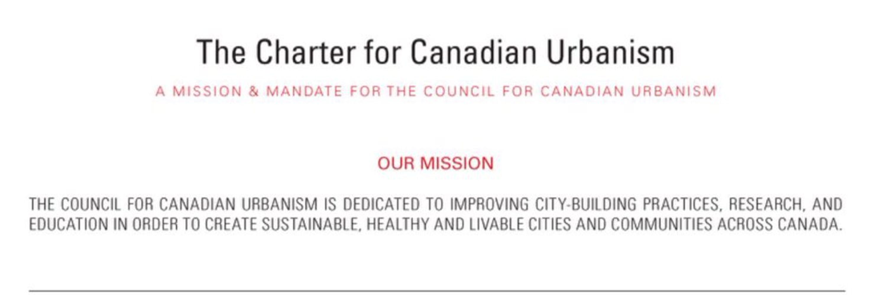 Council for Canadian Urbanism