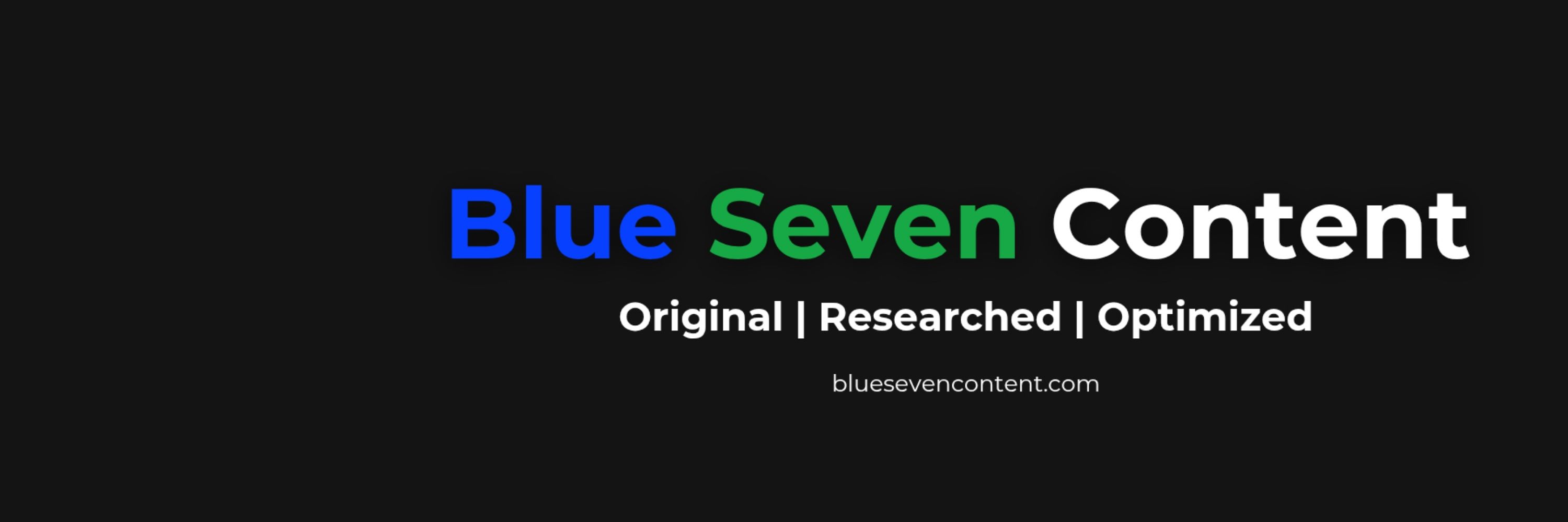 Blue Seven Content ✍🏼