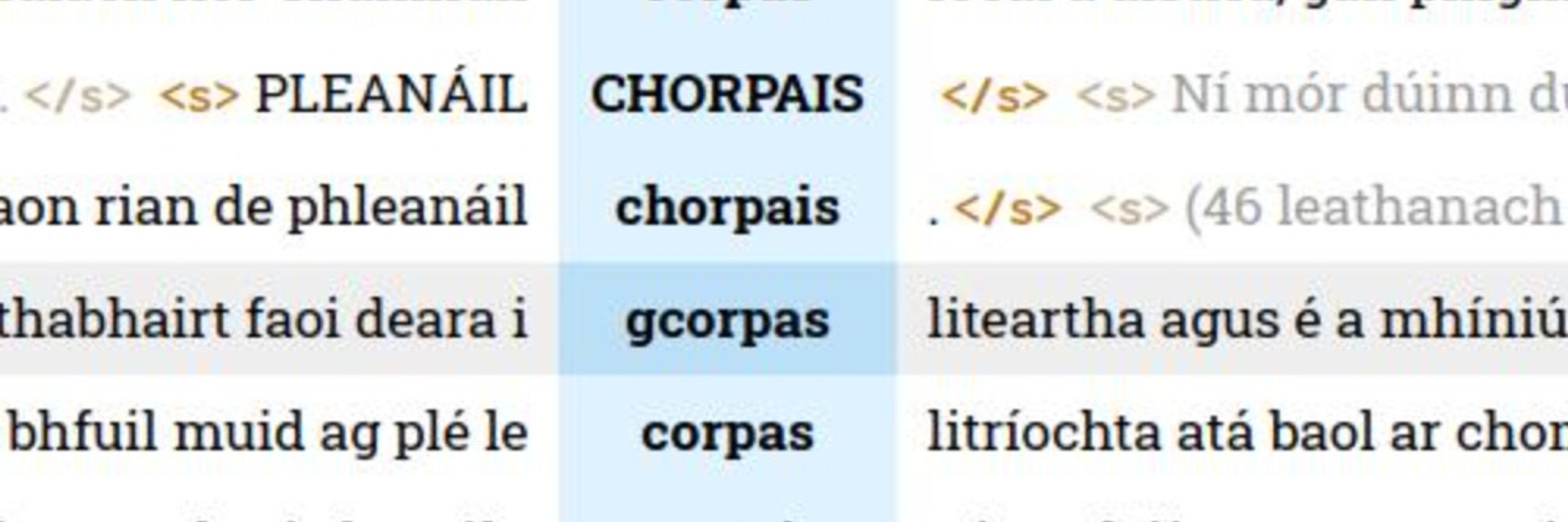 Corpas Náisiúnta na Gaeilge