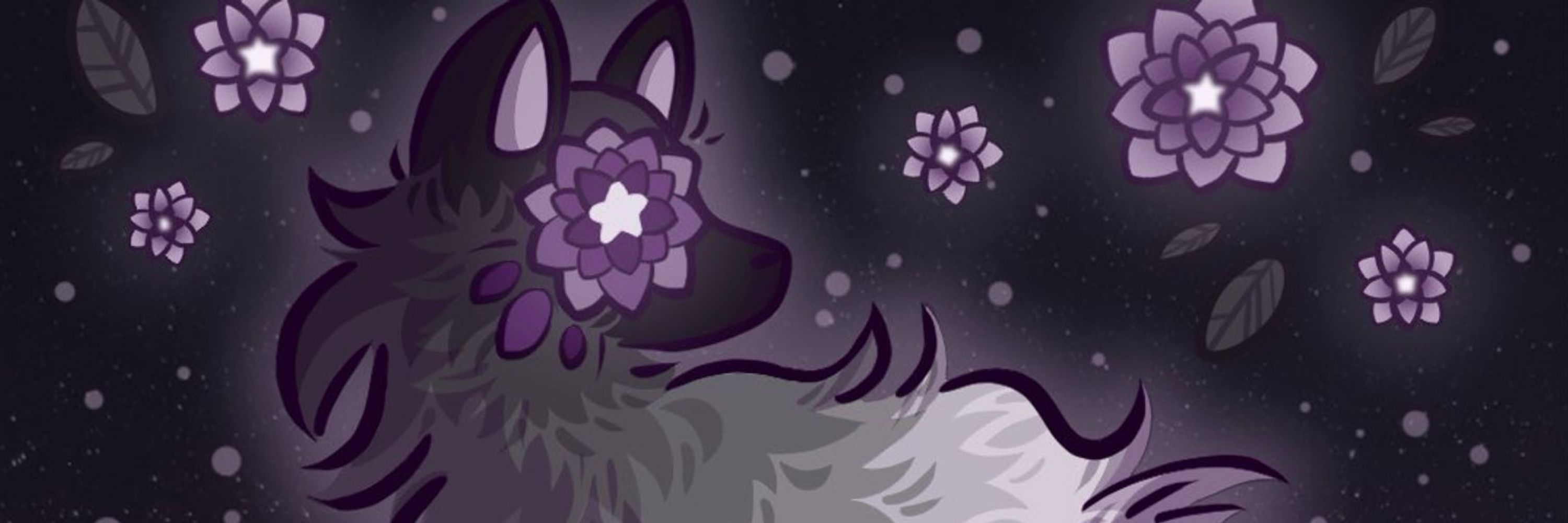 Ace space fox🖤🩶🤍💜