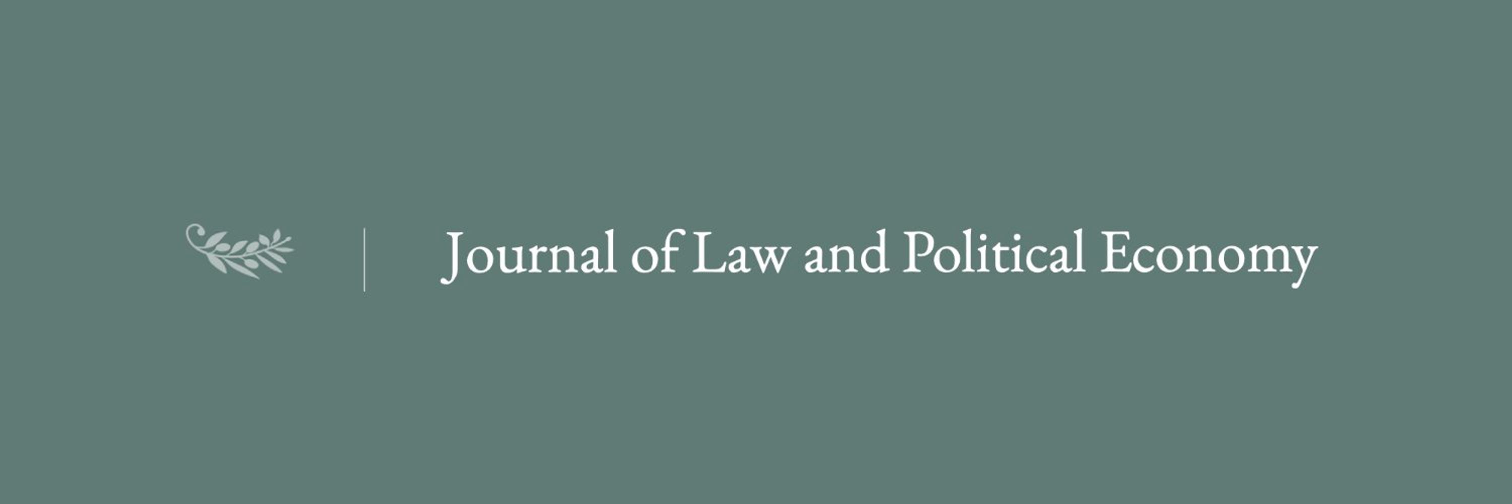Journal of Law and Political Economy