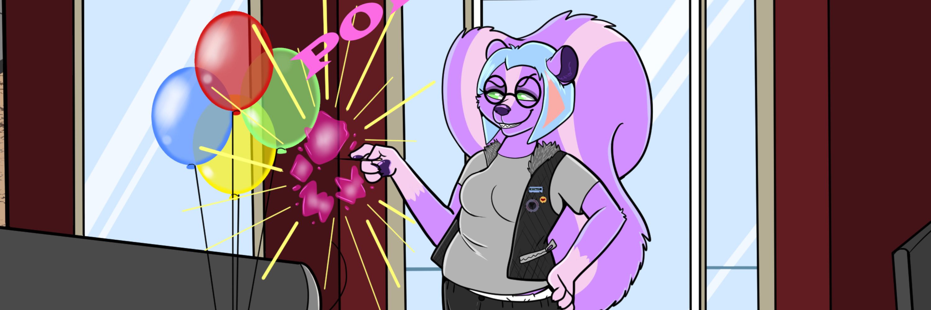 Pastel The 2000's Emo Skunk 🏳️‍⚧️