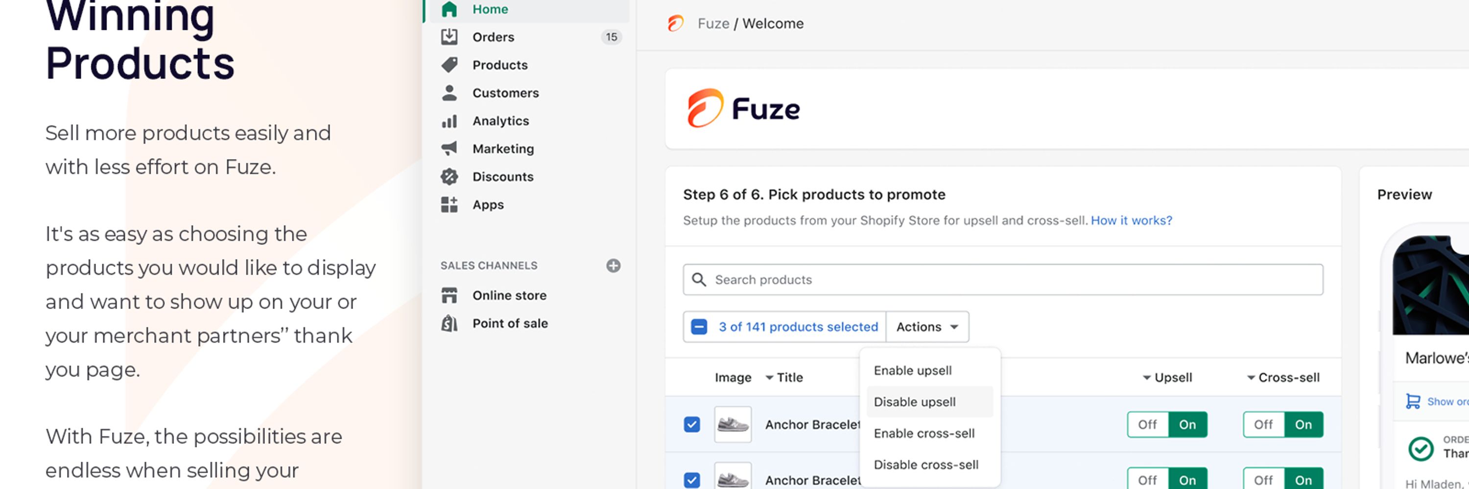 Fuze Upsell