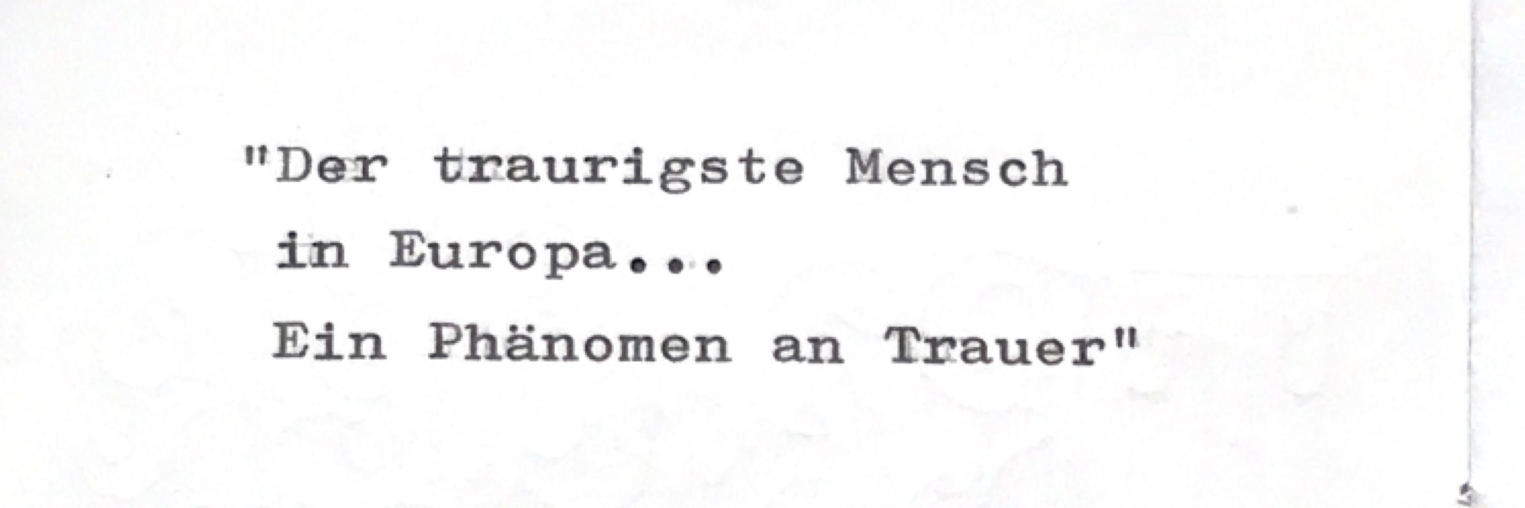 trauer solitaire