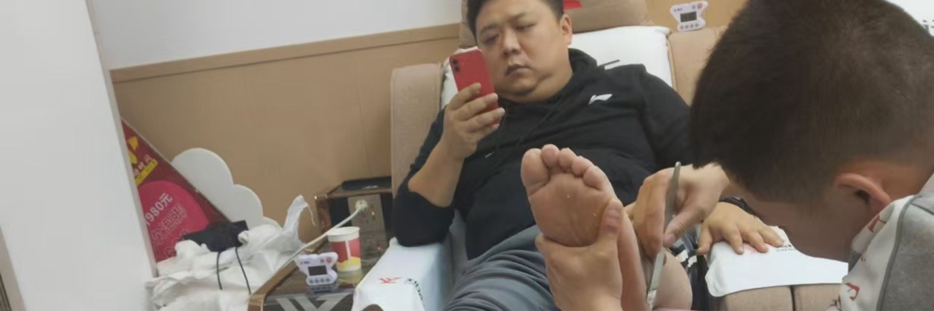 直男的脚