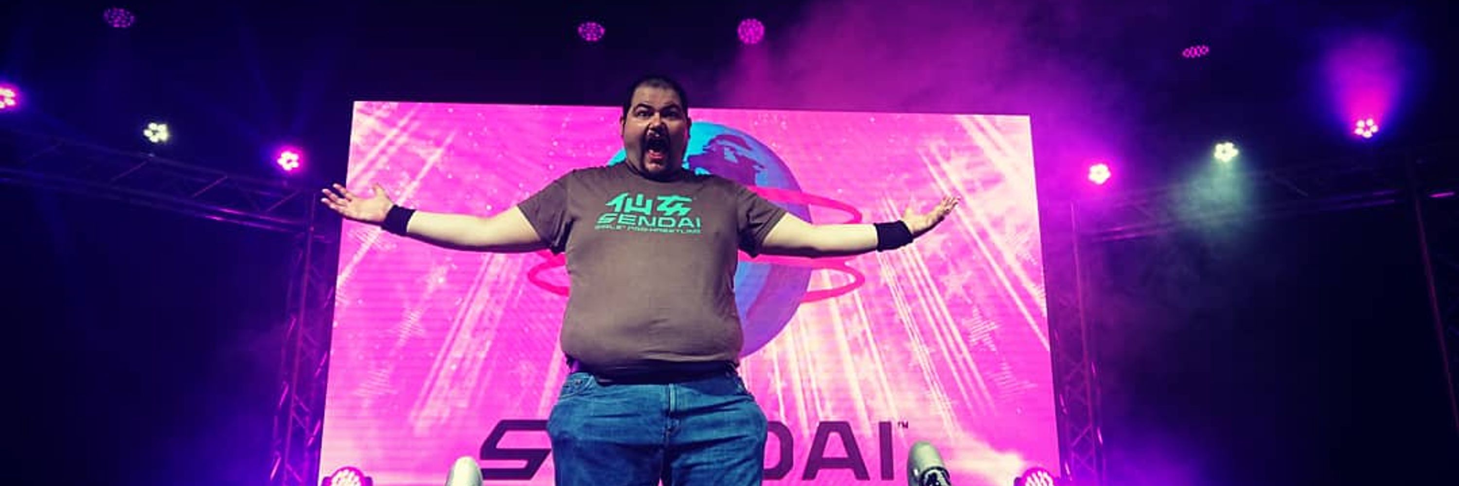 Dave at the Wrestling!