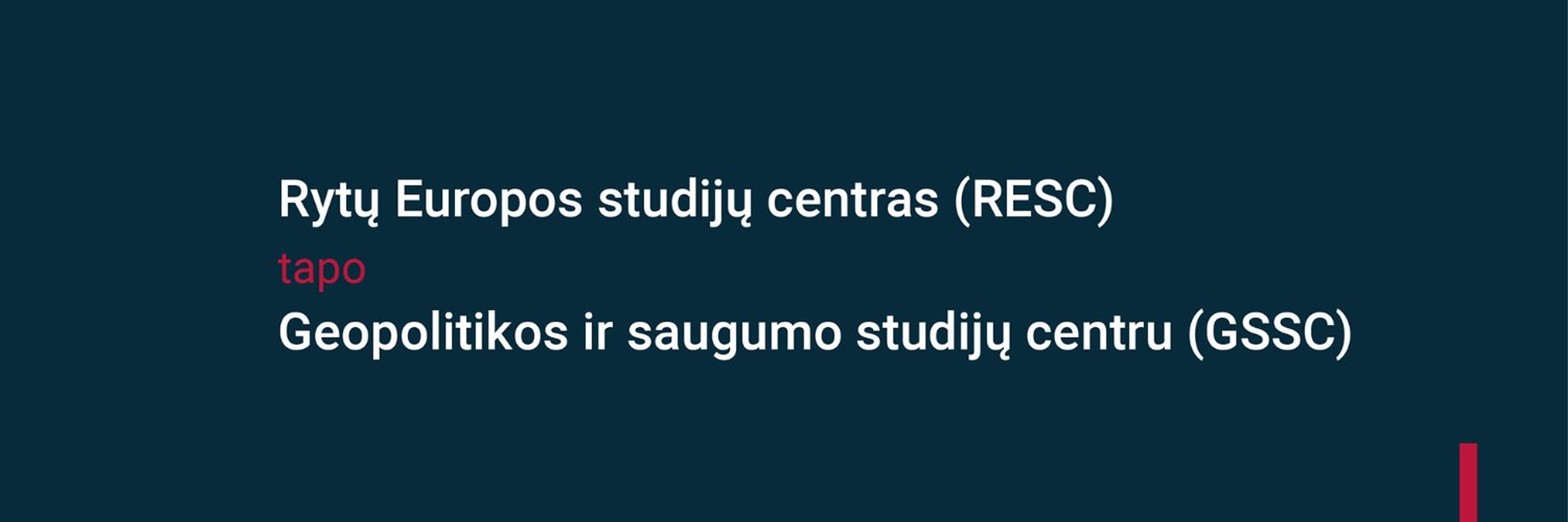 Geopolitics and Security Studies Center