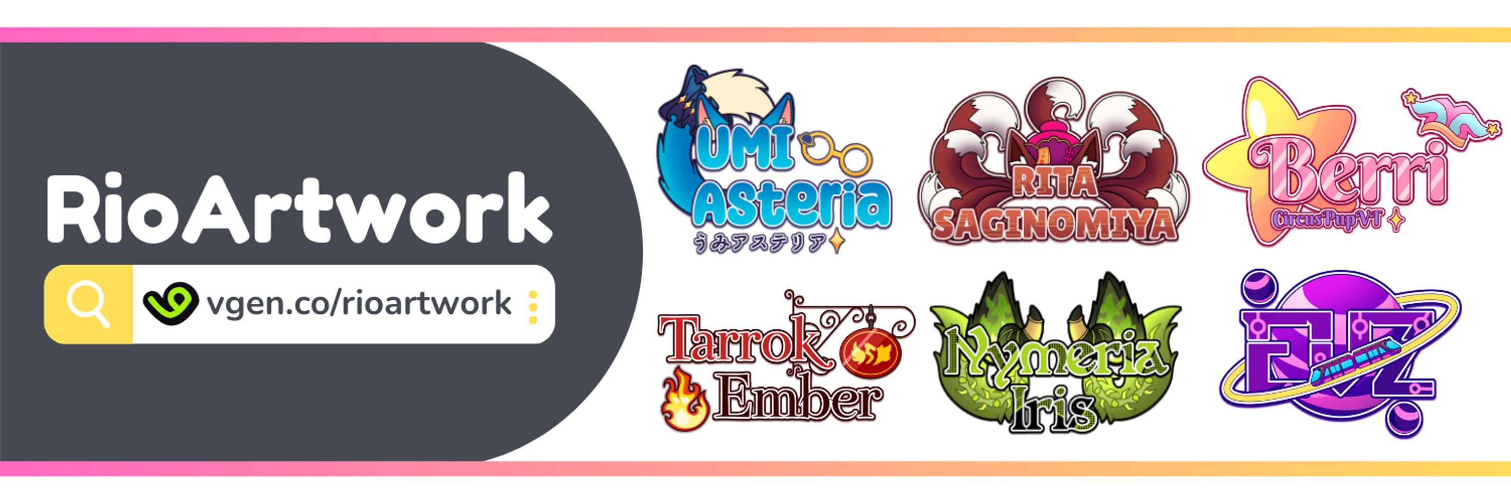 RioArtwork| Vtuber Logo Artist (Open Commission)
