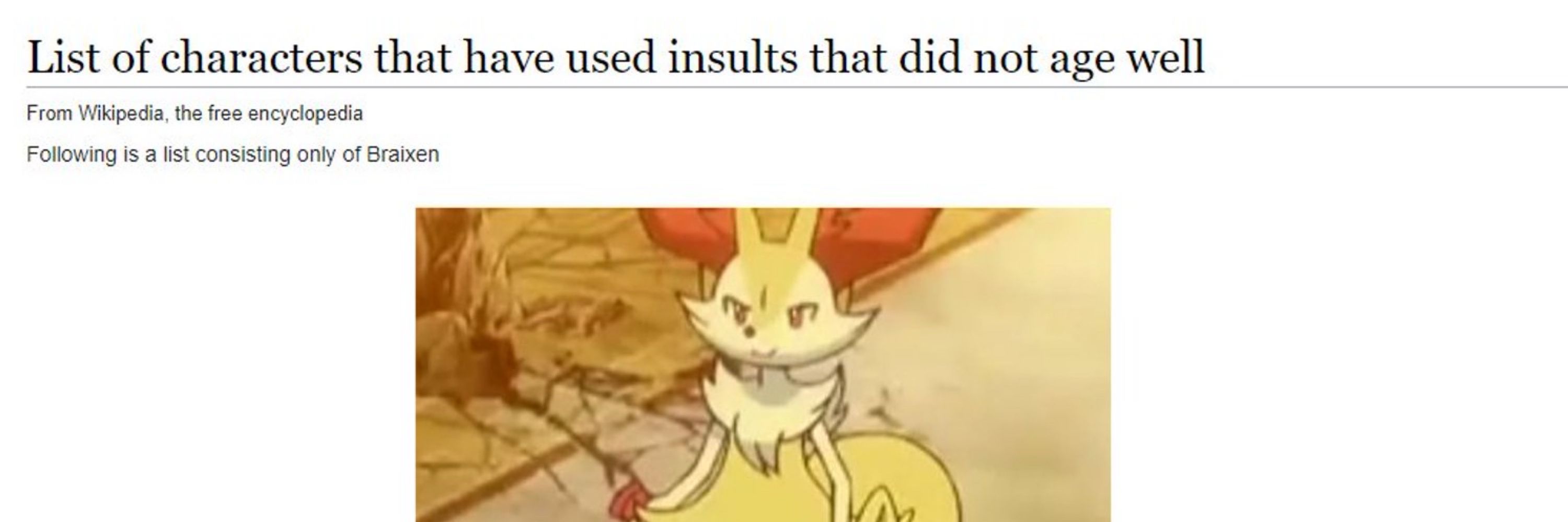 Braixen Posting