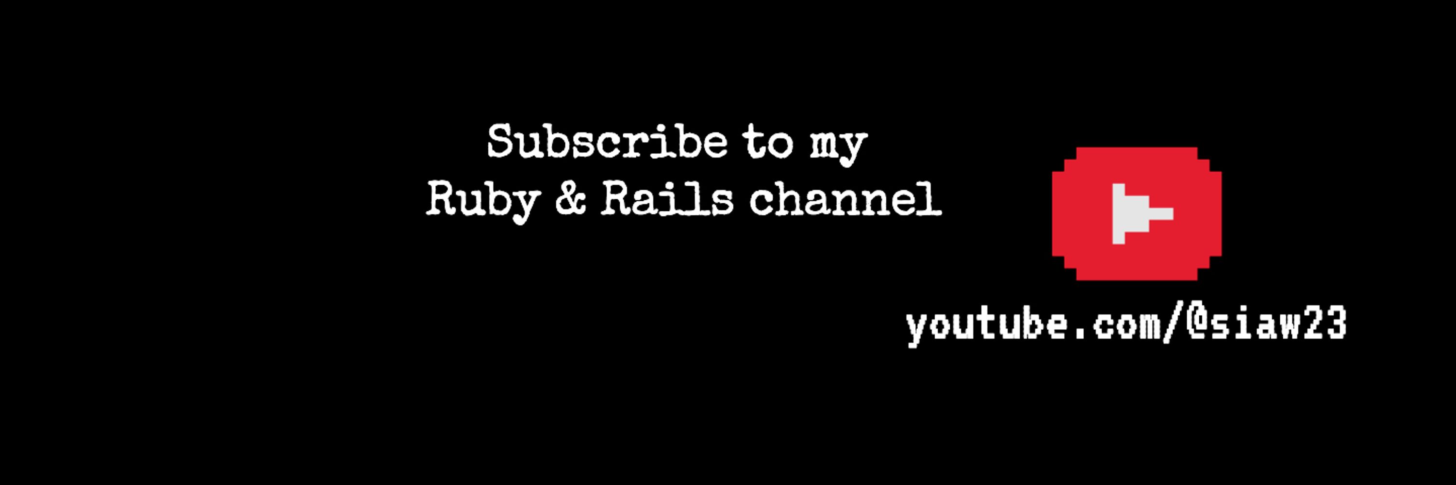 Emmanuel (sub to my Rails YouTube)