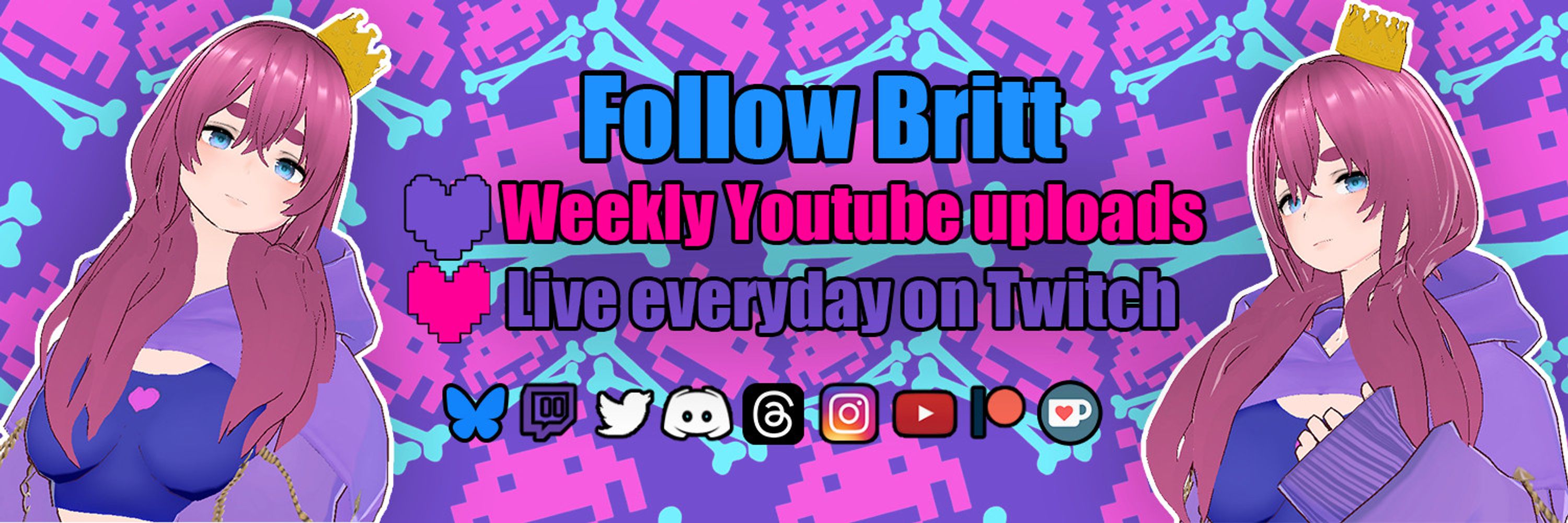 👑Britt streams 8pm🩷