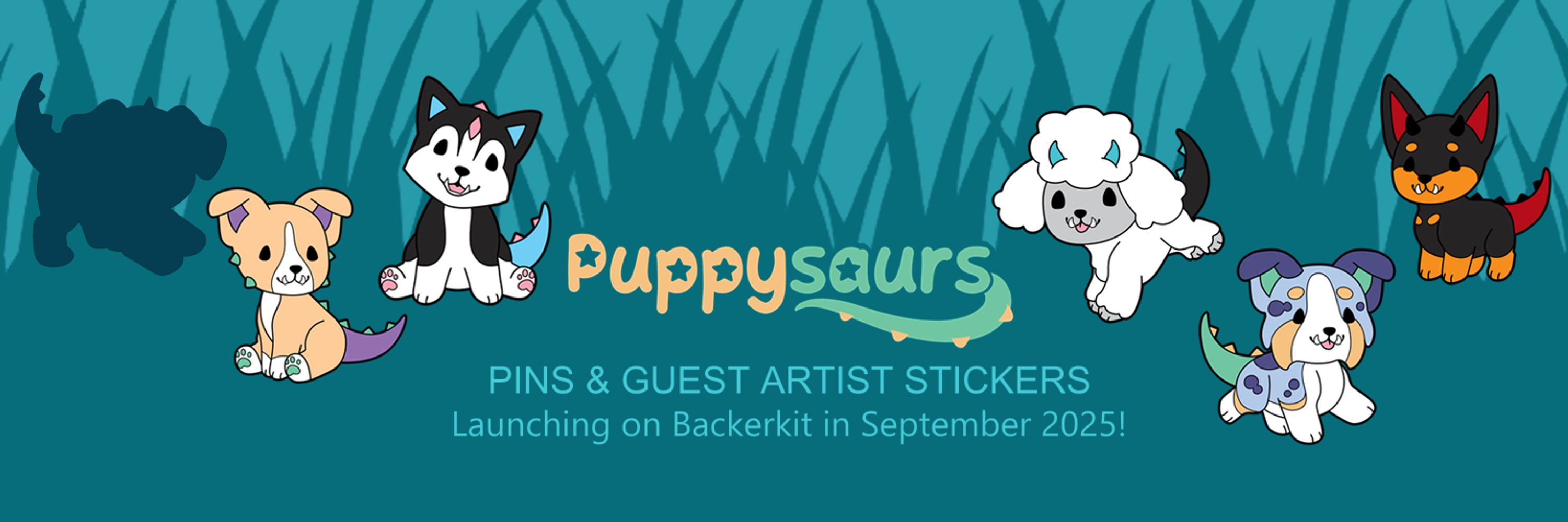 Puppysaurs 🐶🦖🔜 Pin Backerkit