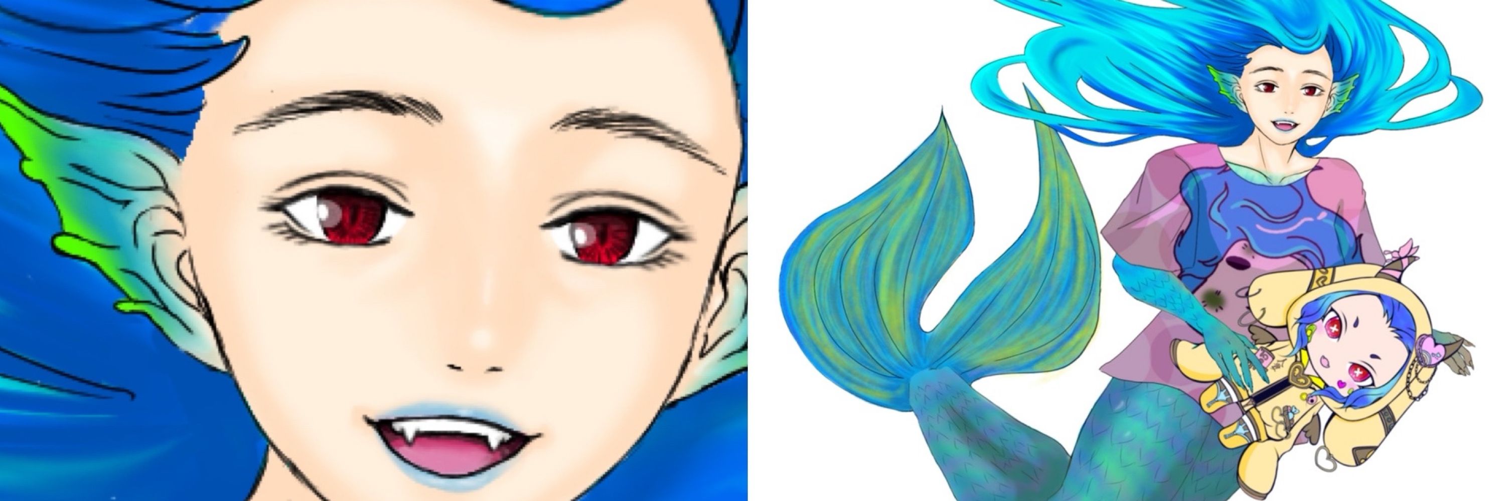 ぺそこがお絵描きする。