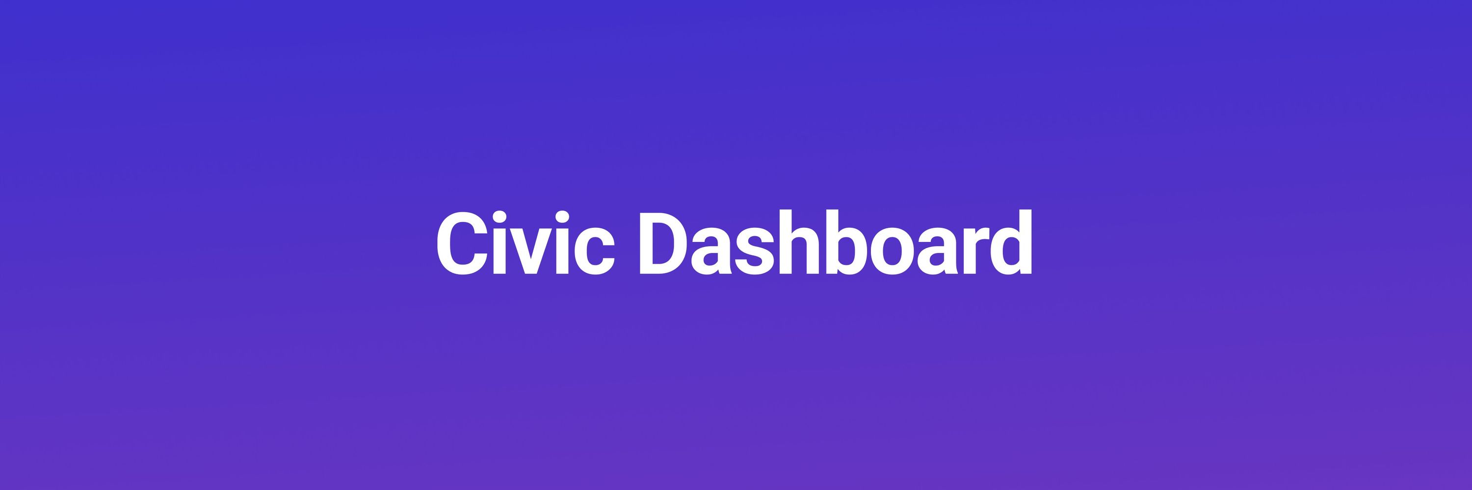 Civic Dashboard