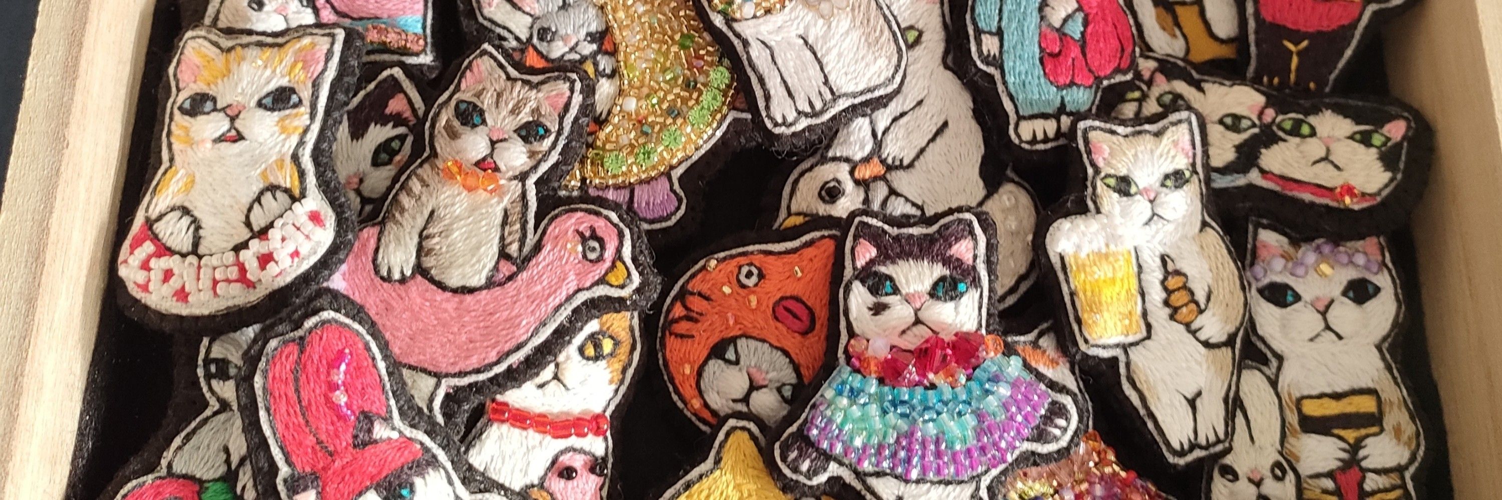 てぼら舎teborasya猫刺繍