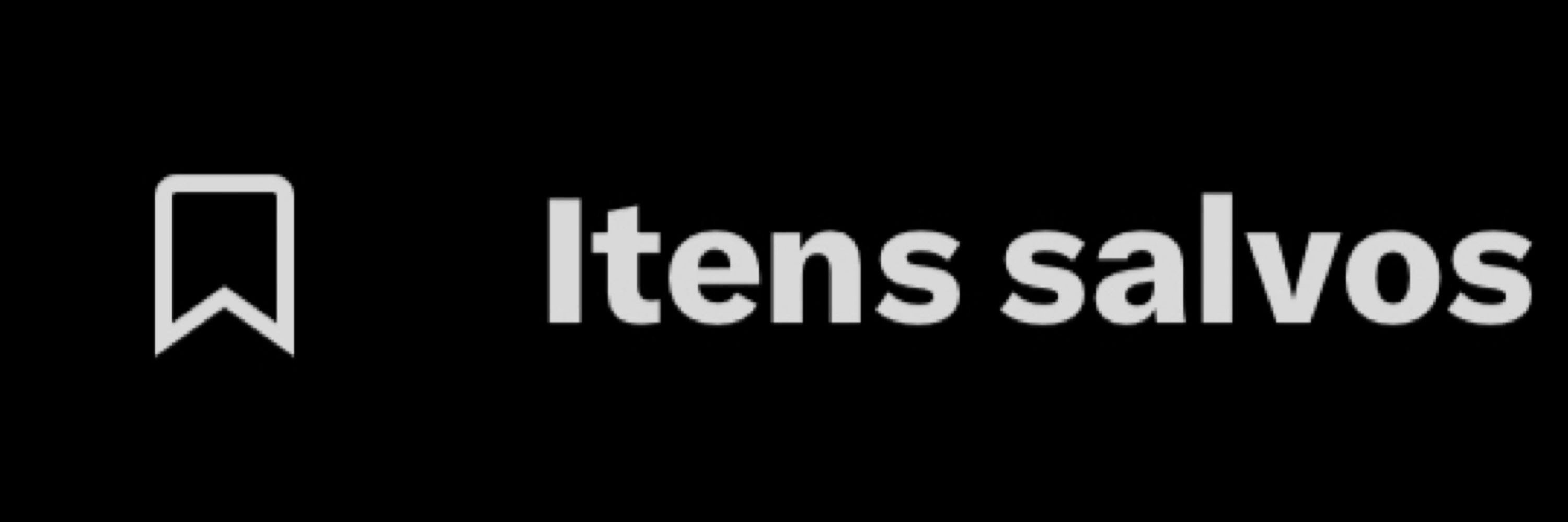 Itens salvos 