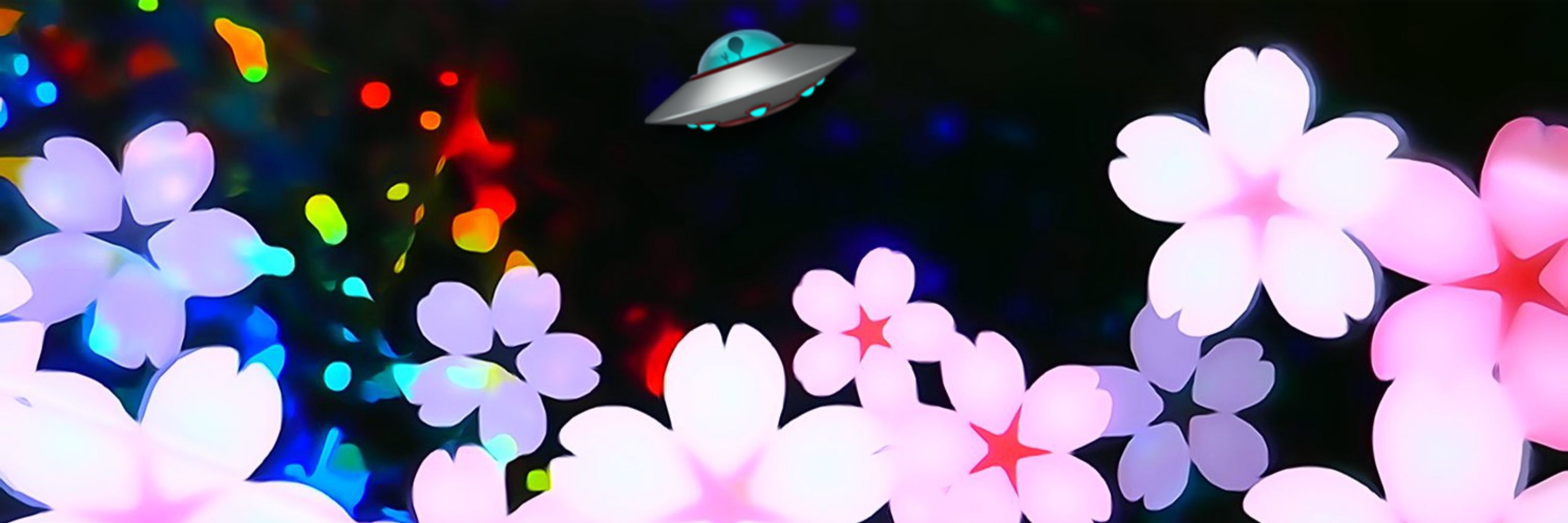 夜桜UFO