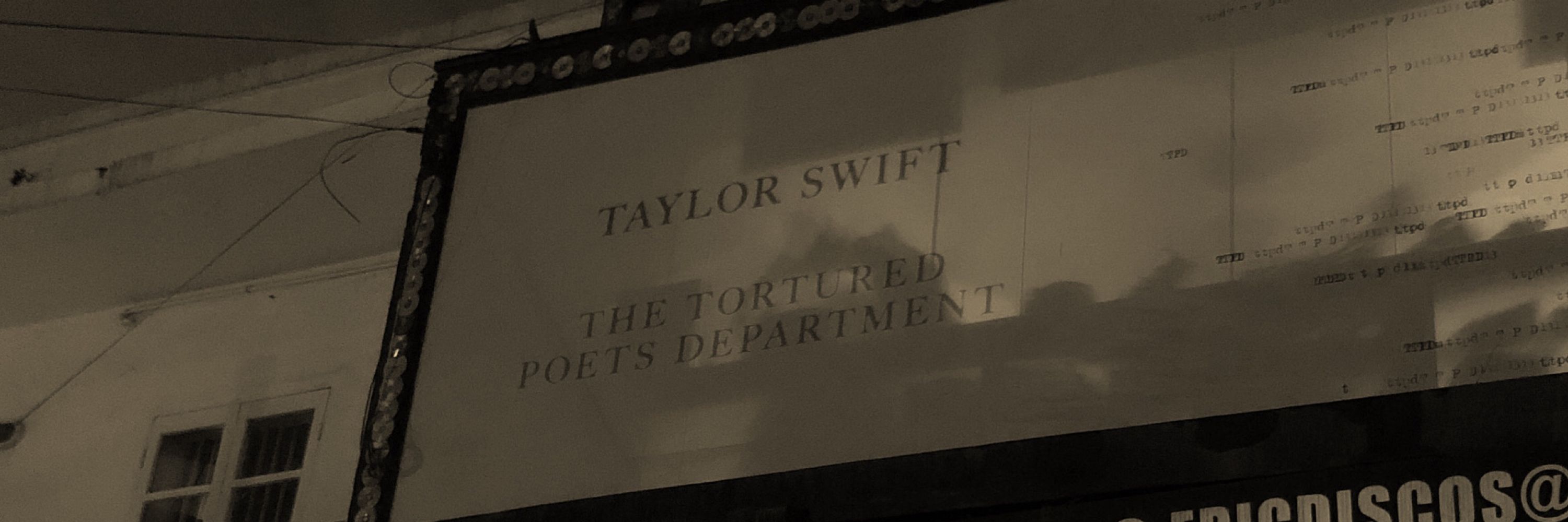 The Vice-Chairman Of The Tortured Poets Departament.