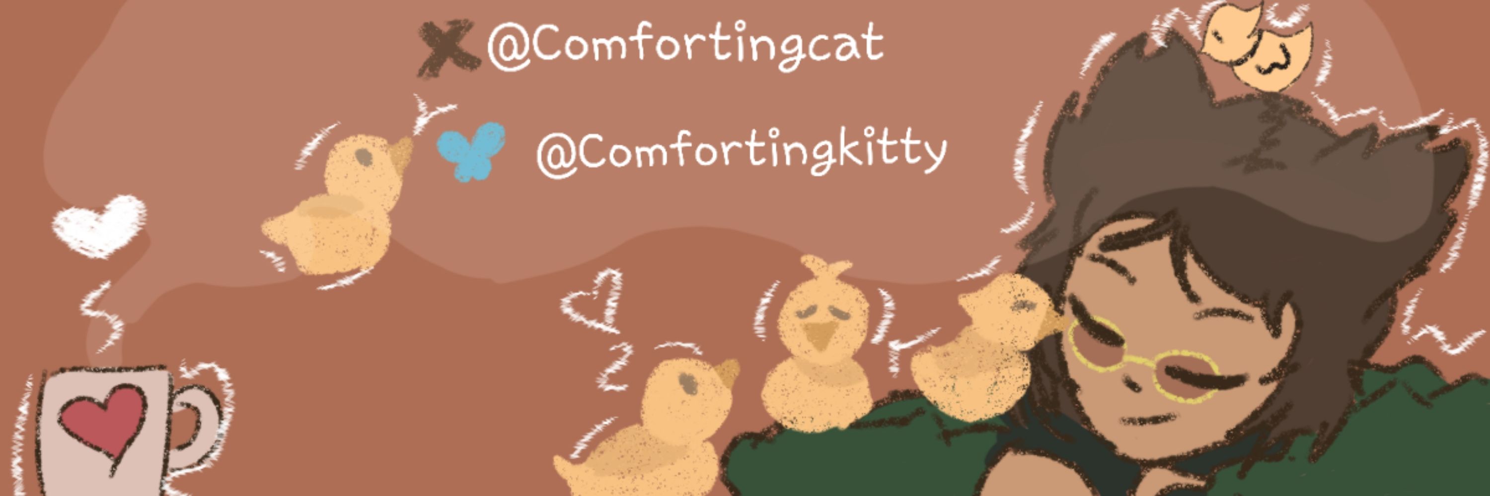 Comforting cat✒️🍂