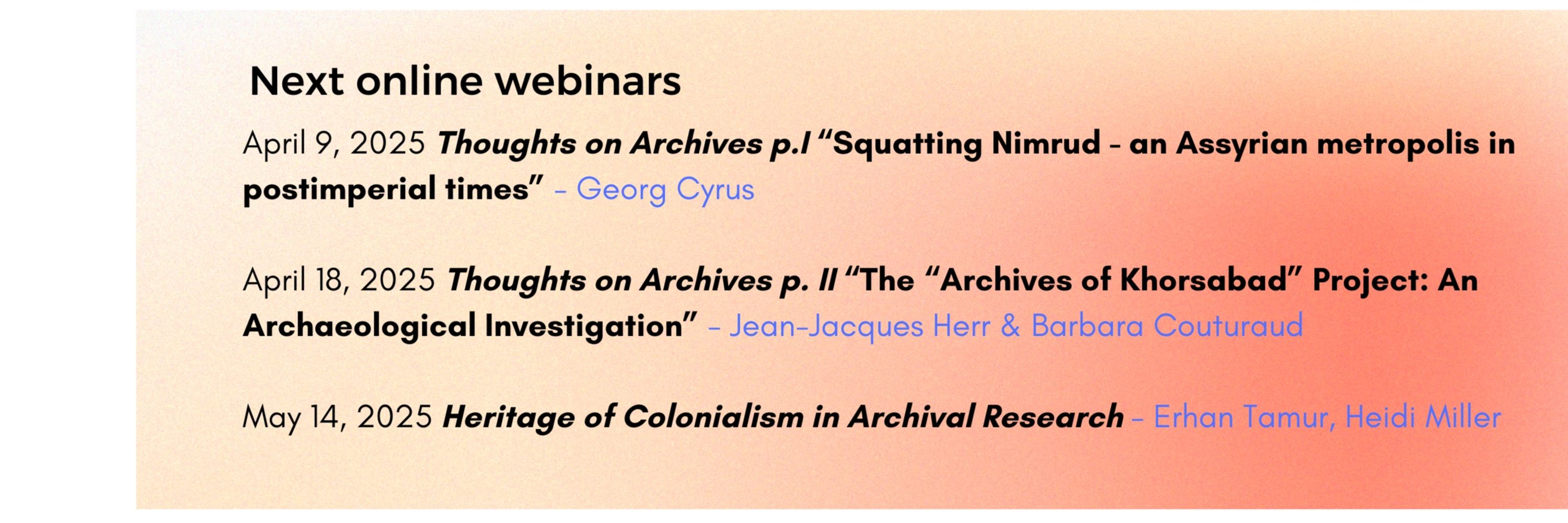 Network for Sustainable Archaeological Practices 