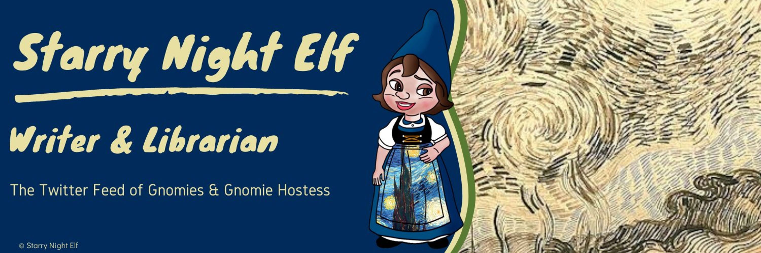 Gnomie Hostess Starry Night Elf