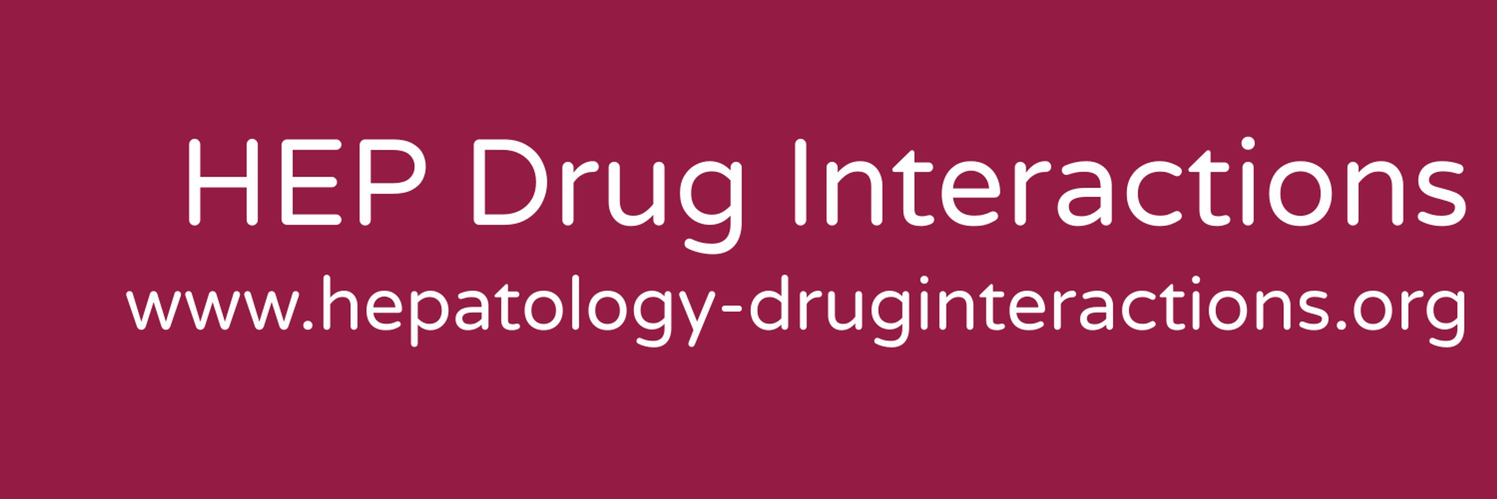 Hepatology Drug Interactions