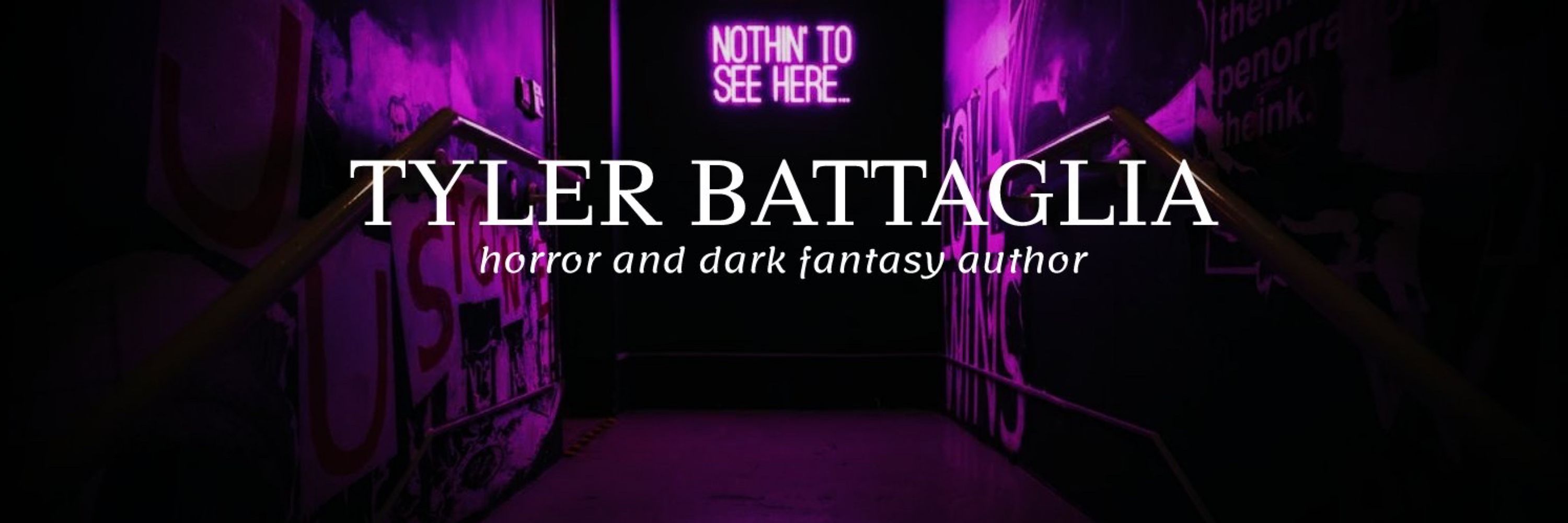 Tyler Battaglia, horror author - PRAY FOR HIM out now!