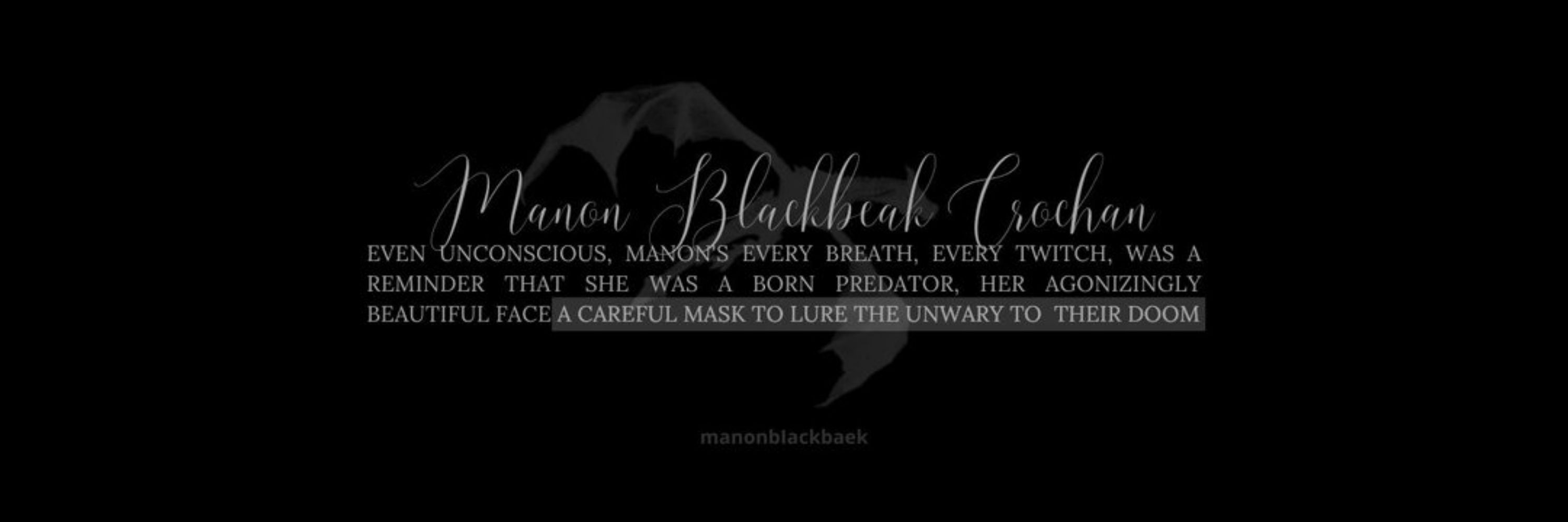 Manon Blackbeak Crochan 