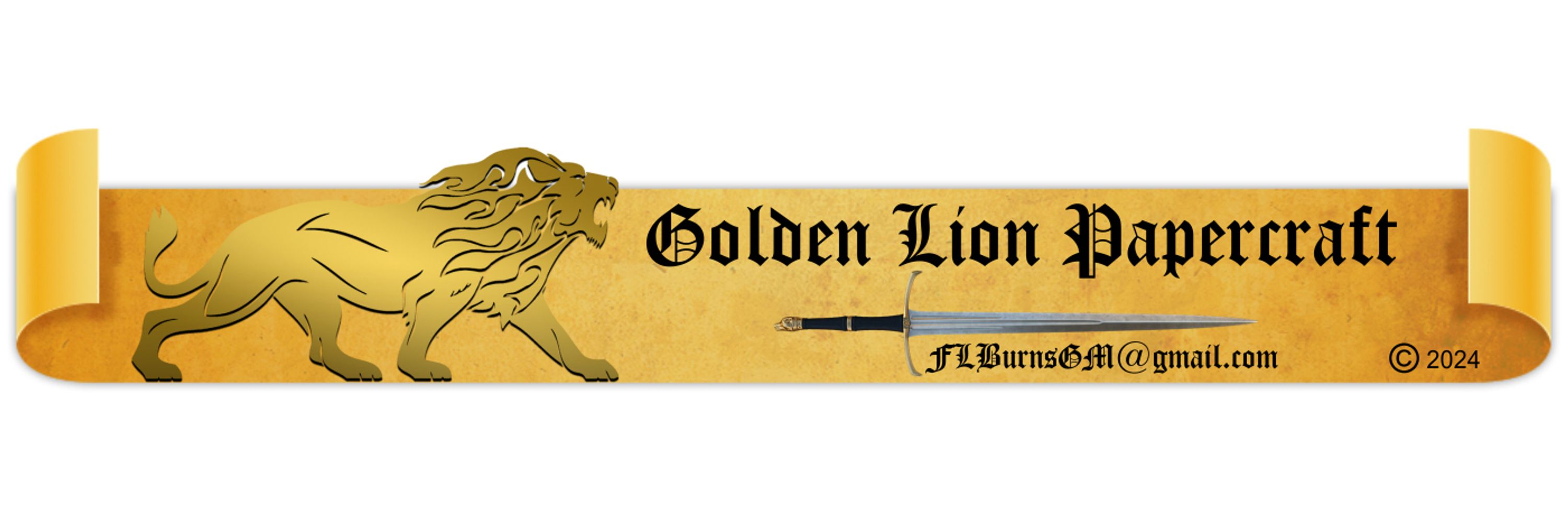 Golden Lion Papercraft