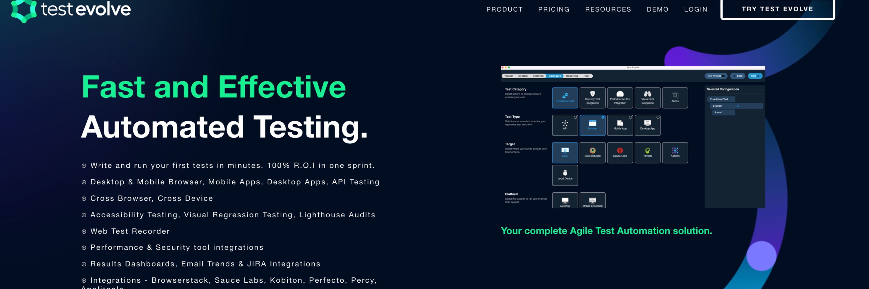 Test Evolve