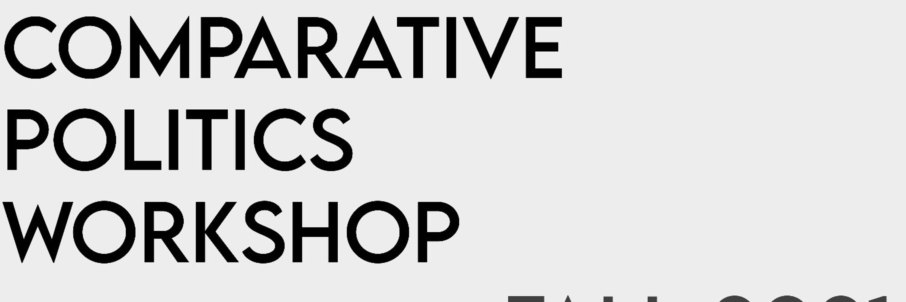 Comparative Politics Workshop at the GC