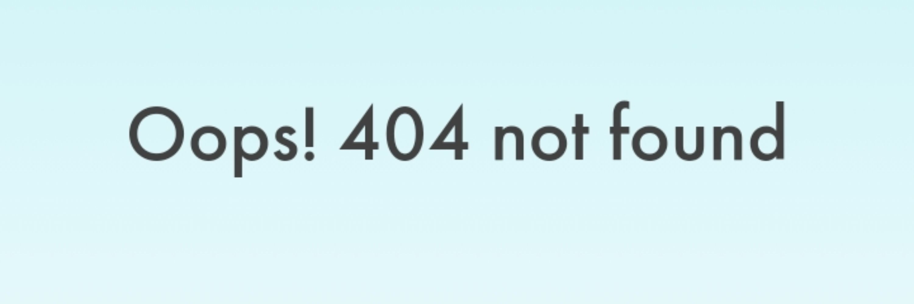 Error 404 - Page Not Found!