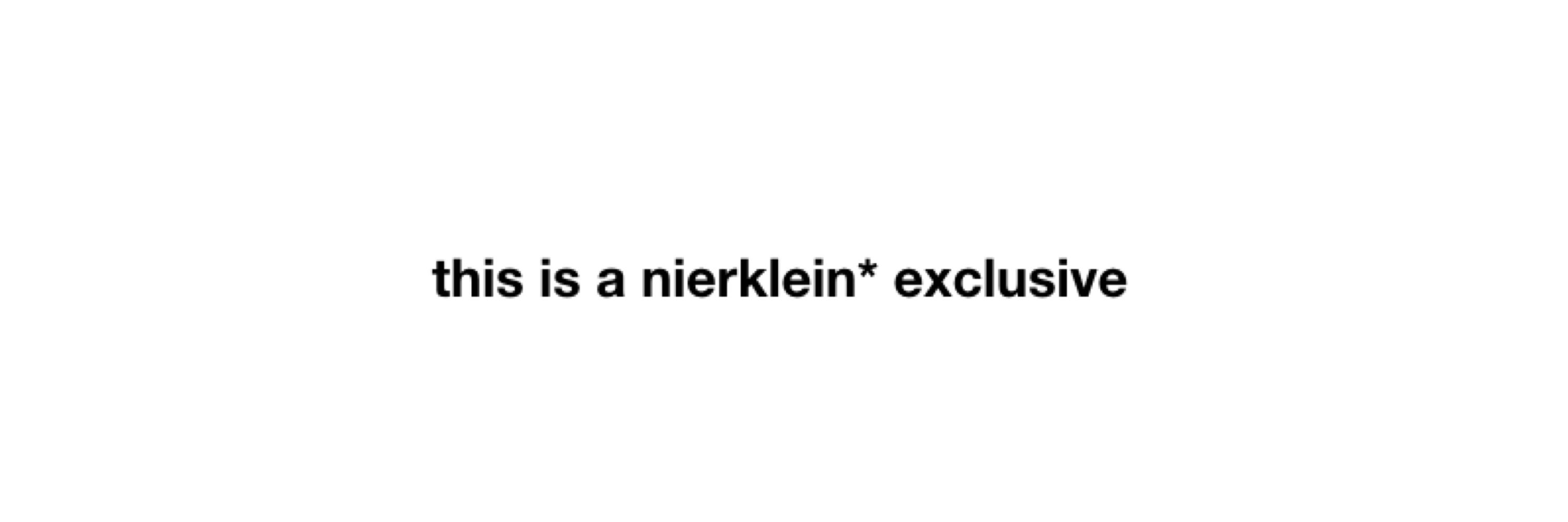 ниерklein $$ (joost’s version)