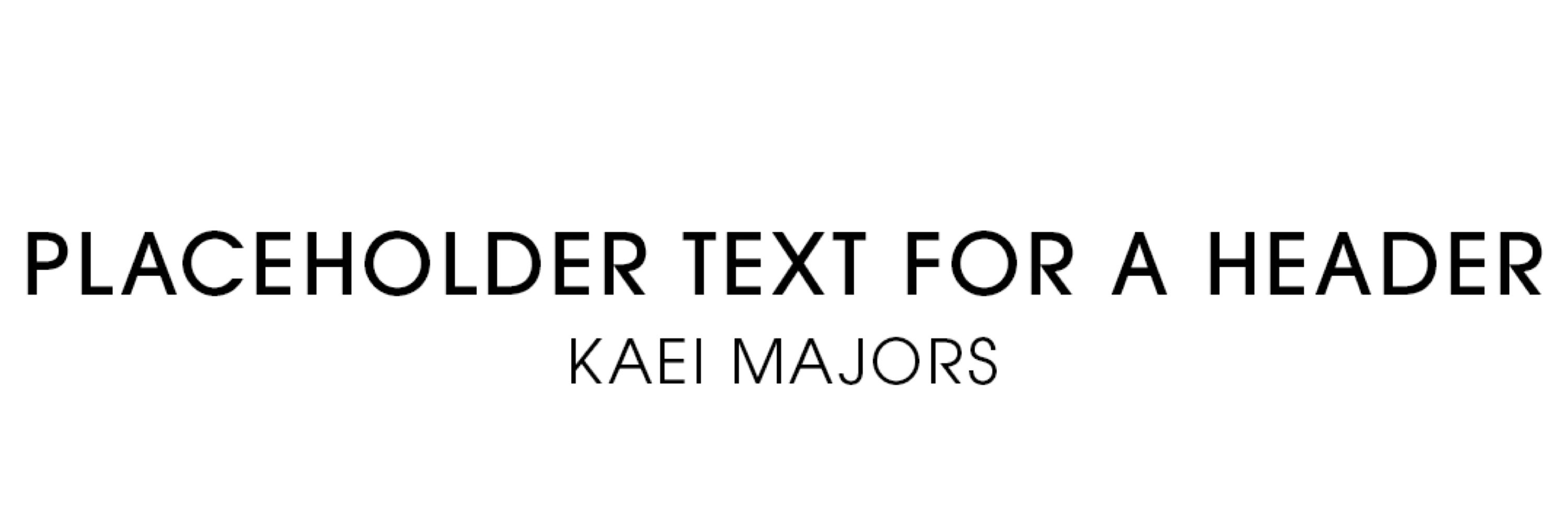 Kaei Majors