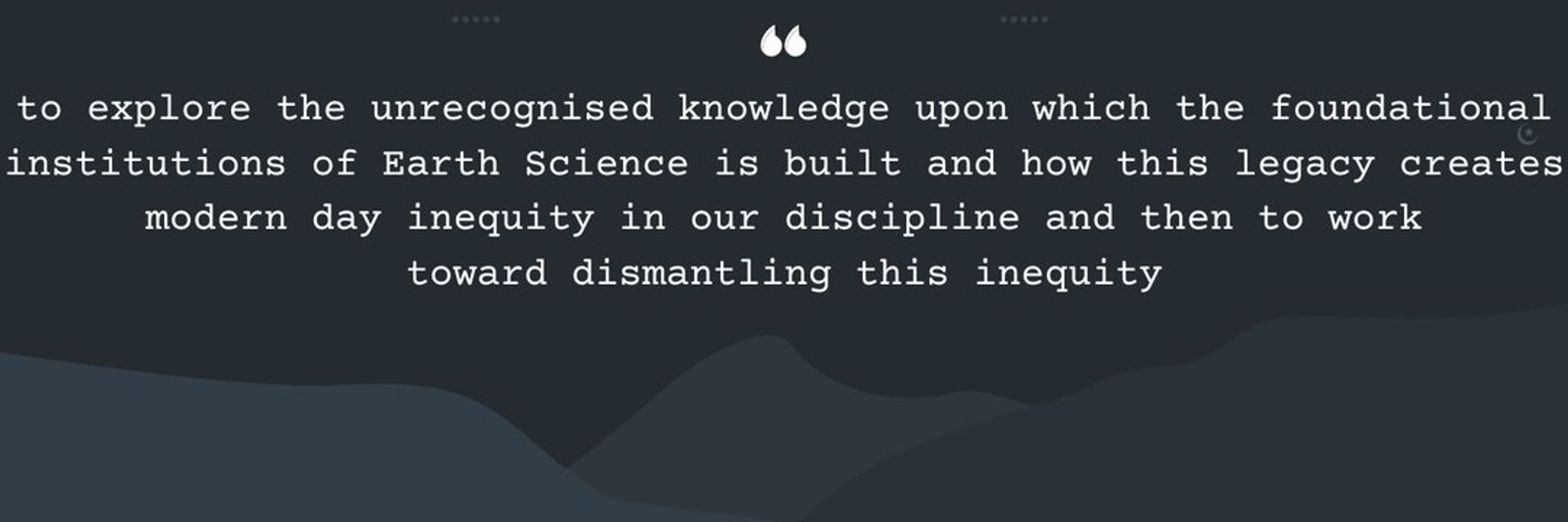 Decolonising UK Earth Science