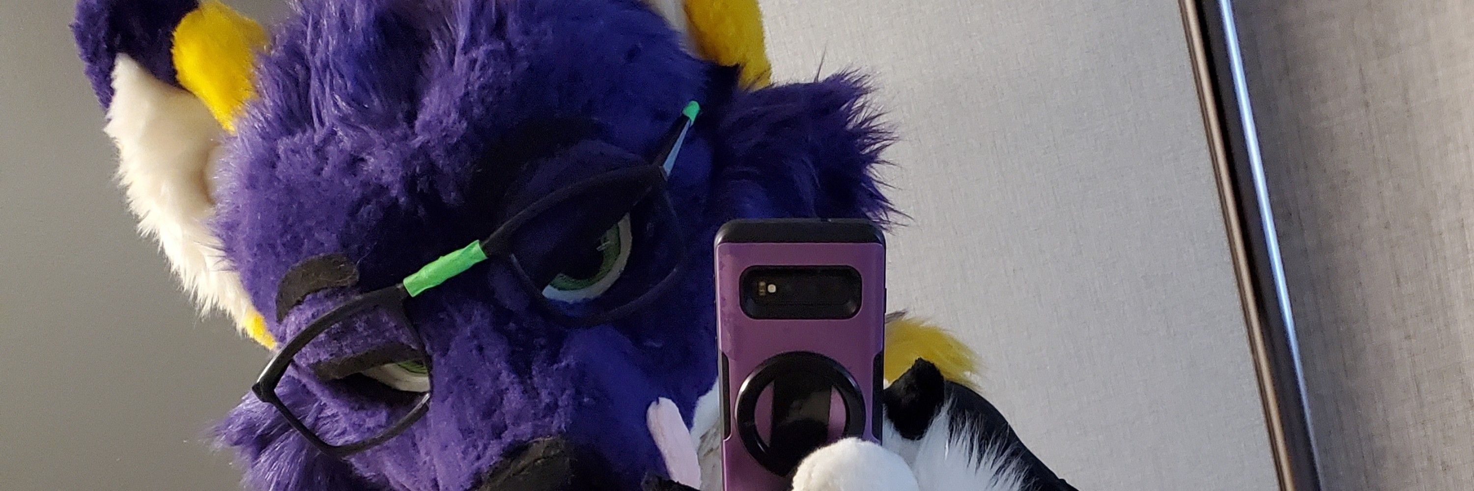 small purple fox