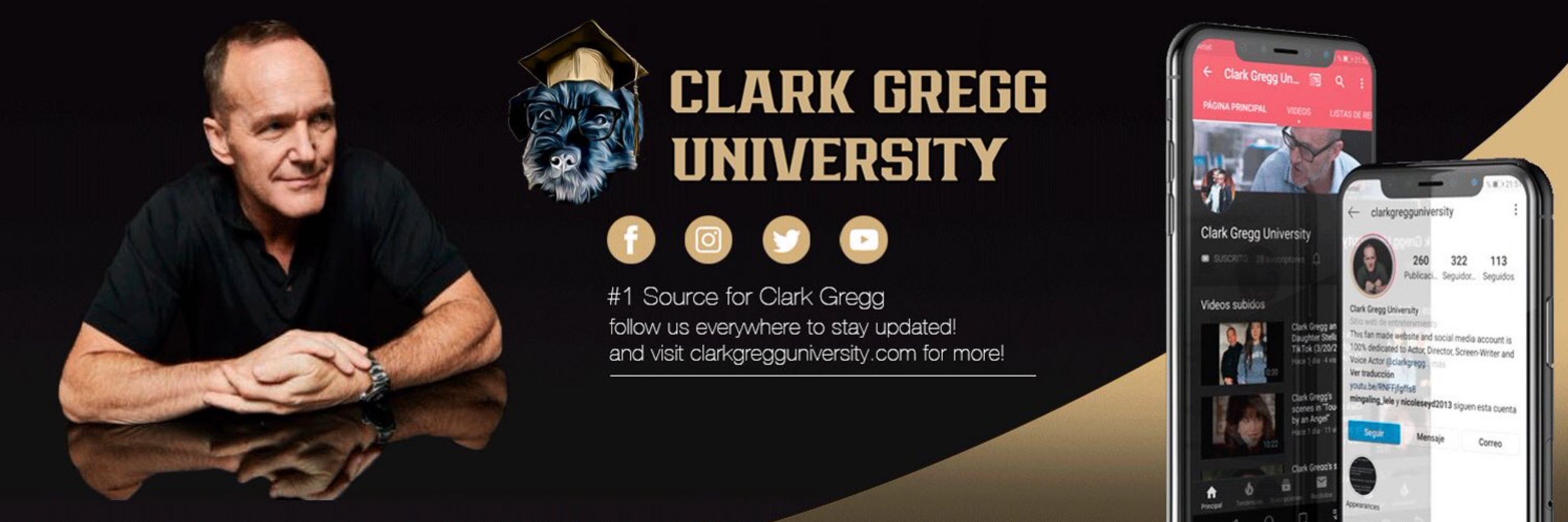 Clark Gregg University (Fan Site)