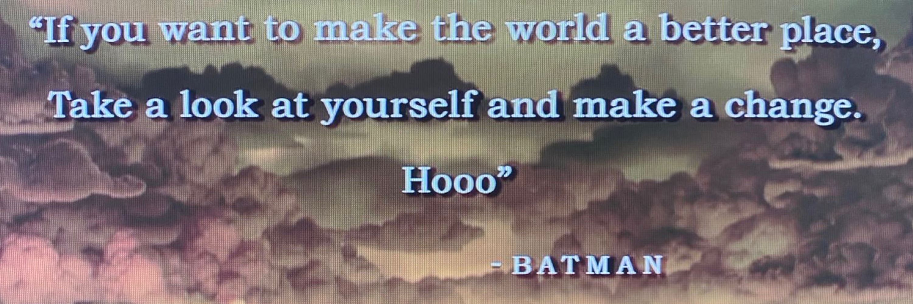Natural born Batman