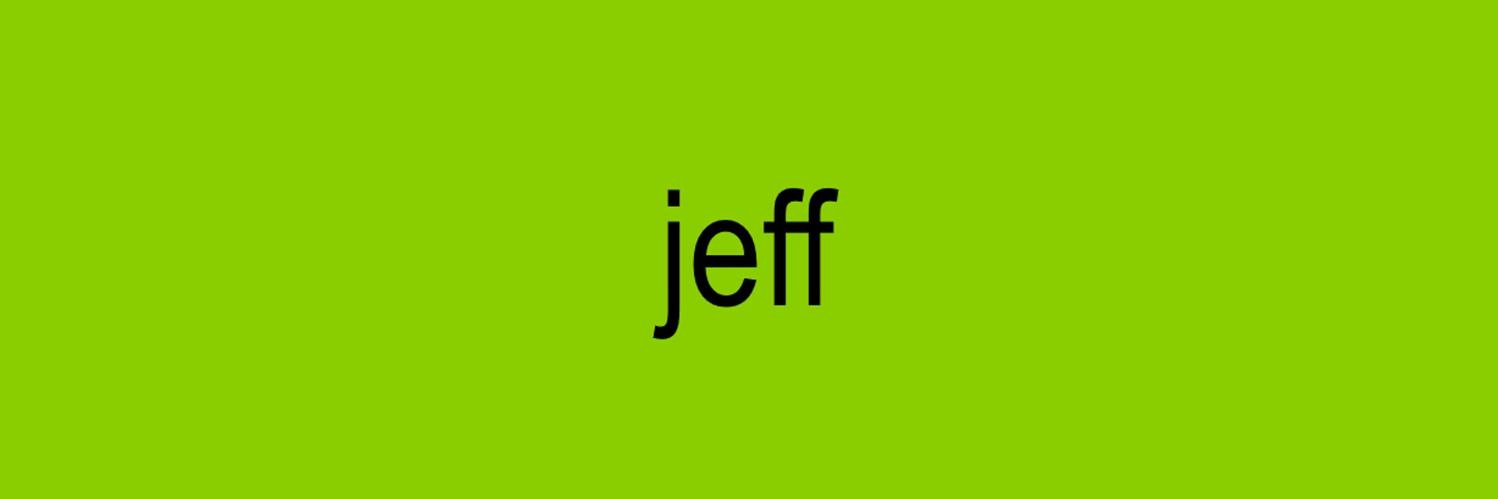 Jeff Sheldon