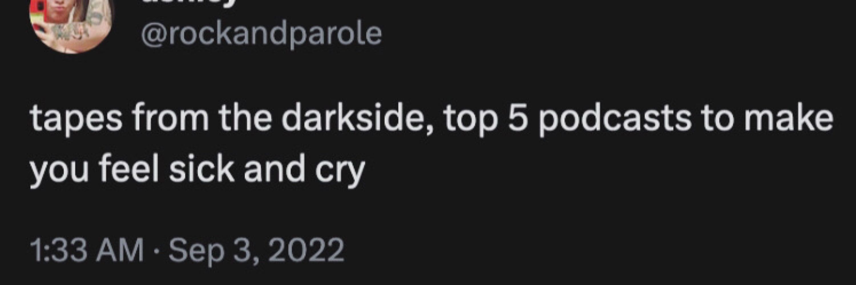 Tapes from the Darkside | True Crime & Psychology