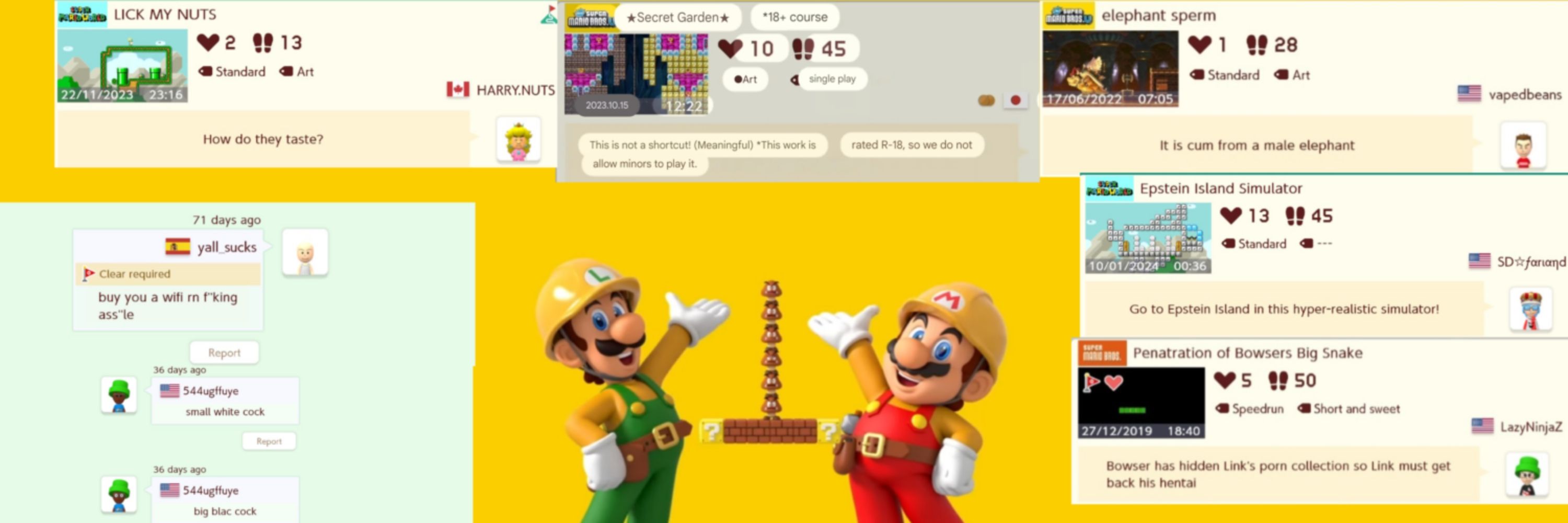 super mario maker 2 society be like