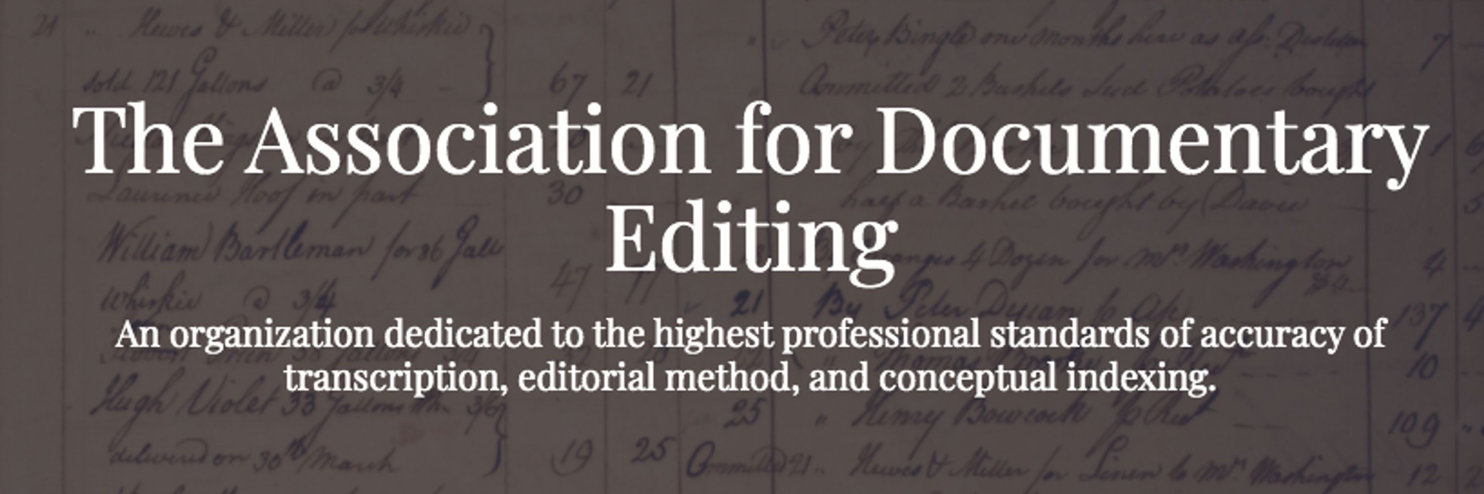 Association for Documentary Editing 