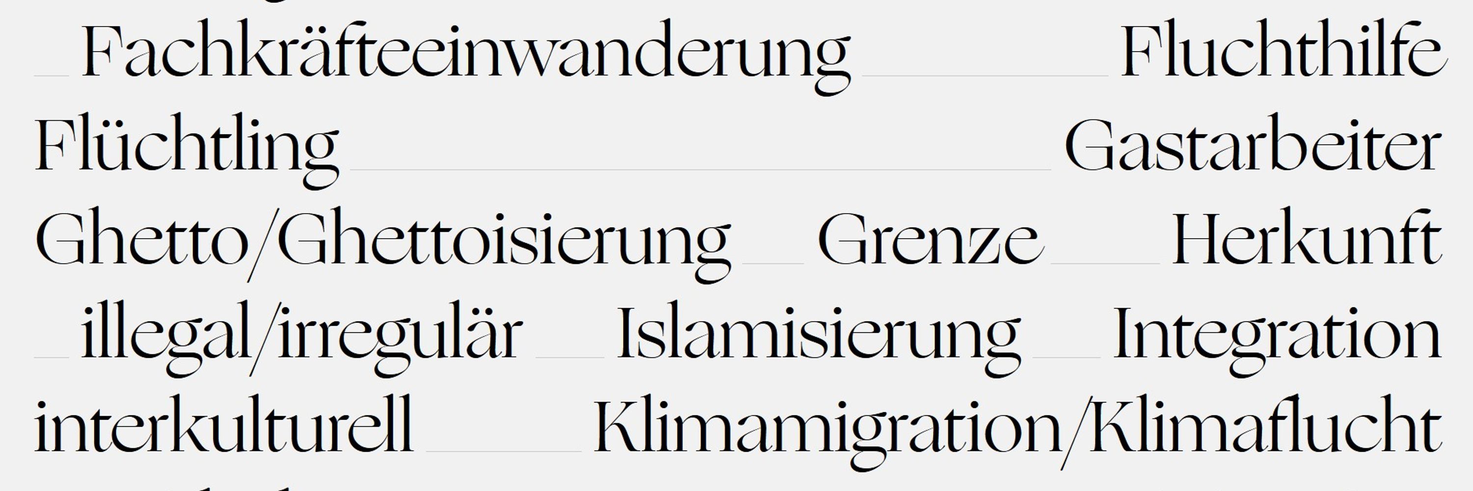 Inventar der Migrationsbegriffe