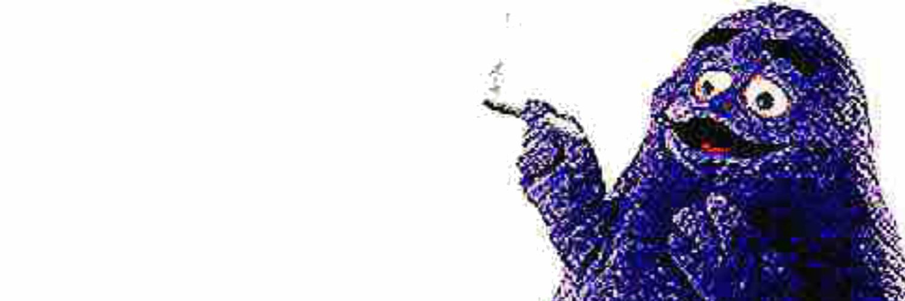Grimace Smoking Weed