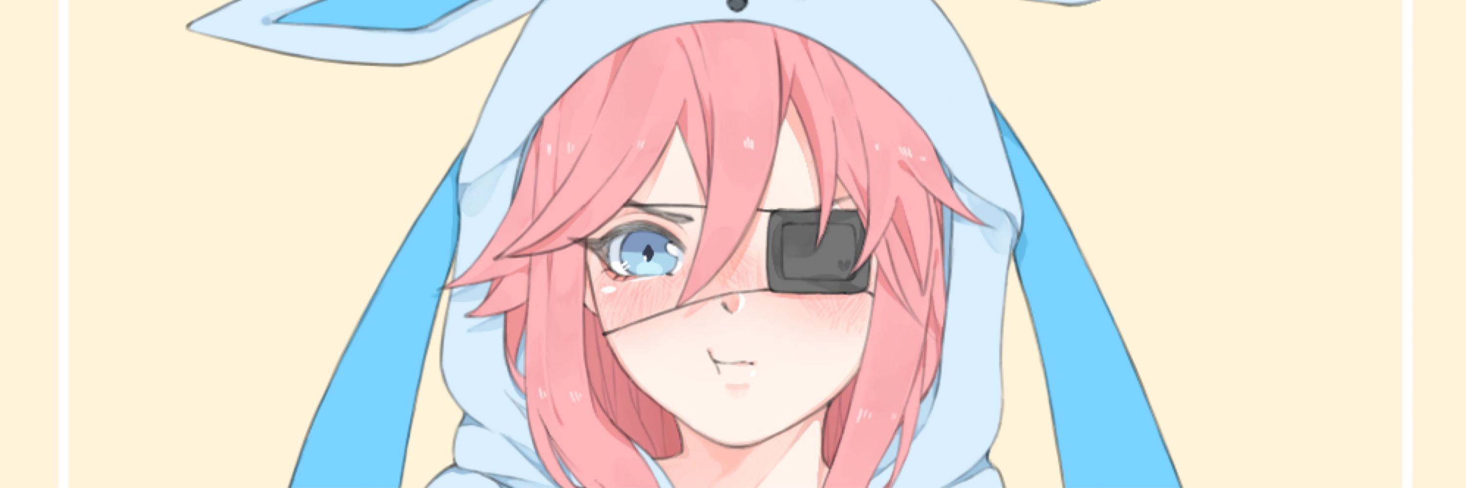 One Eye Anime Girl