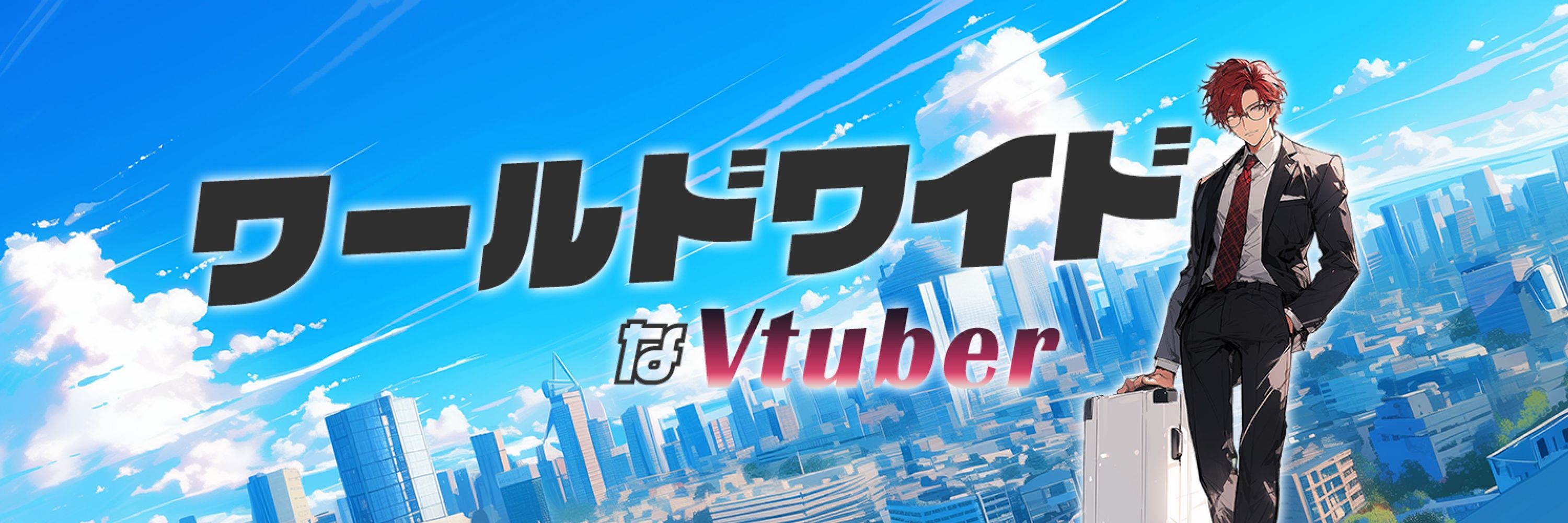 トウユ@新人Vtuber #赤髪 #スーツ男子